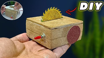 I Built Mini Tools From Scratch (DIY Mini Table Saw & Sander)