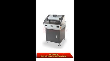 ROYALTECH Hydraulic Program Control Paper Cutter _ Demo/Tutorial