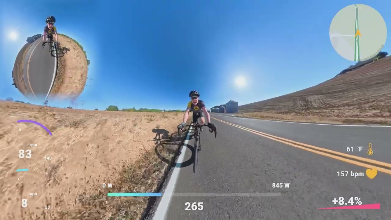 Climbing Dixie Hill and going down the other side