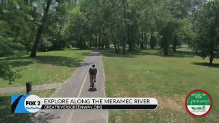 The Meramec Greenway is incredibly shady