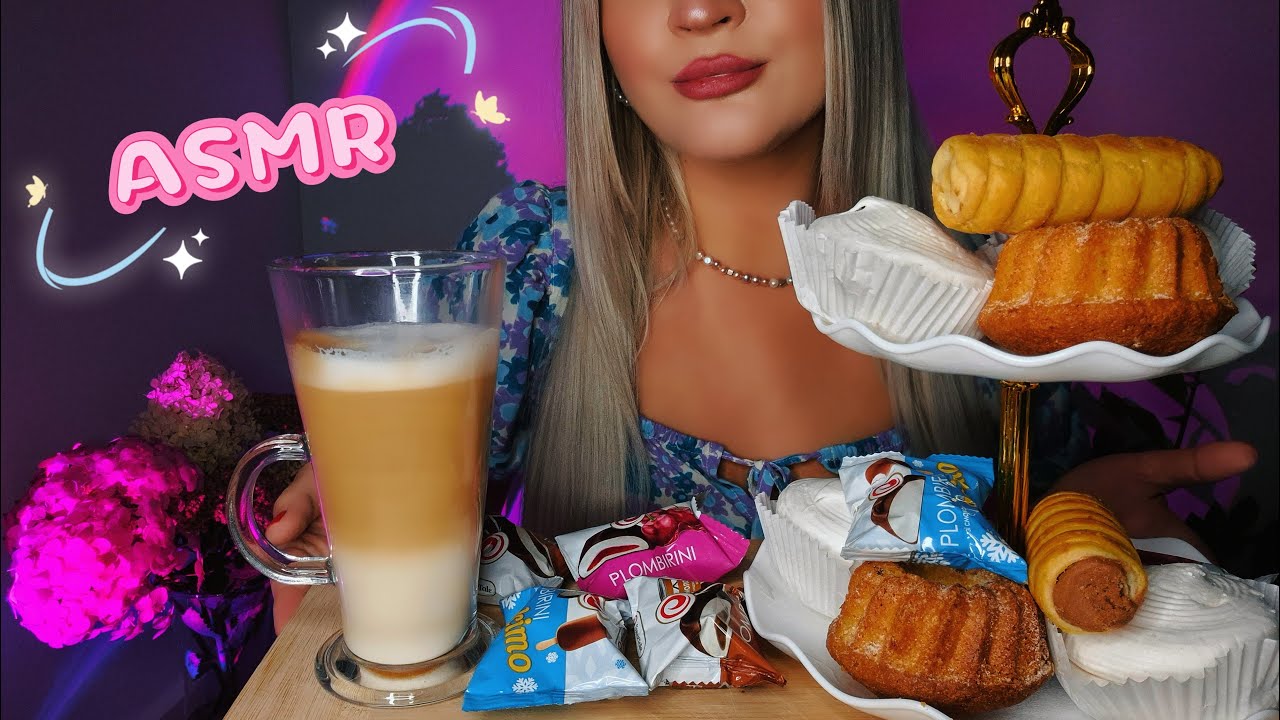ASMR Eating Sweets ♡ АСМР Итинг Сладостей 🧁🍪🍬