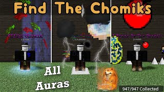 Roblox: Find the Chomiks - Chomik's RNG All Unique Auras Showcase