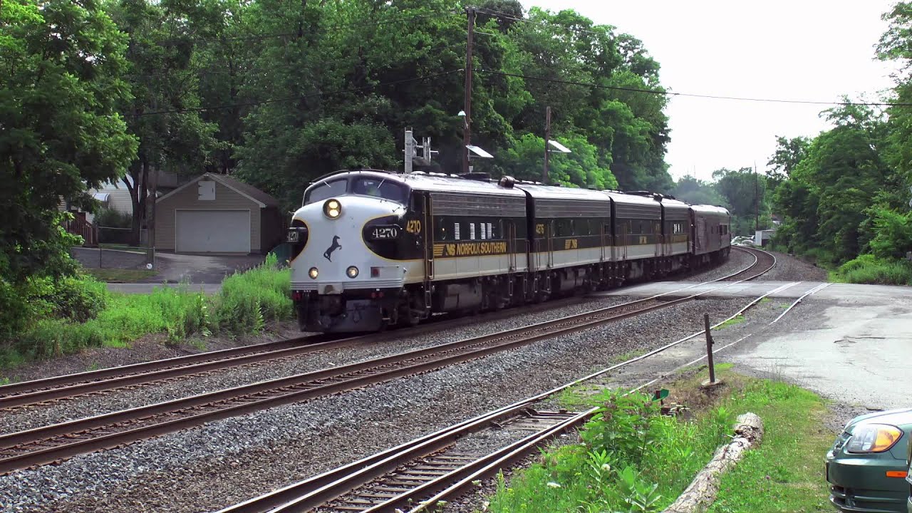 Norfolk Southern Business Train, Piscataway, NJ 6/30/2014 YouTube