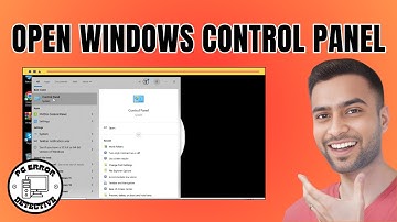 How to Open Windows Control Panel