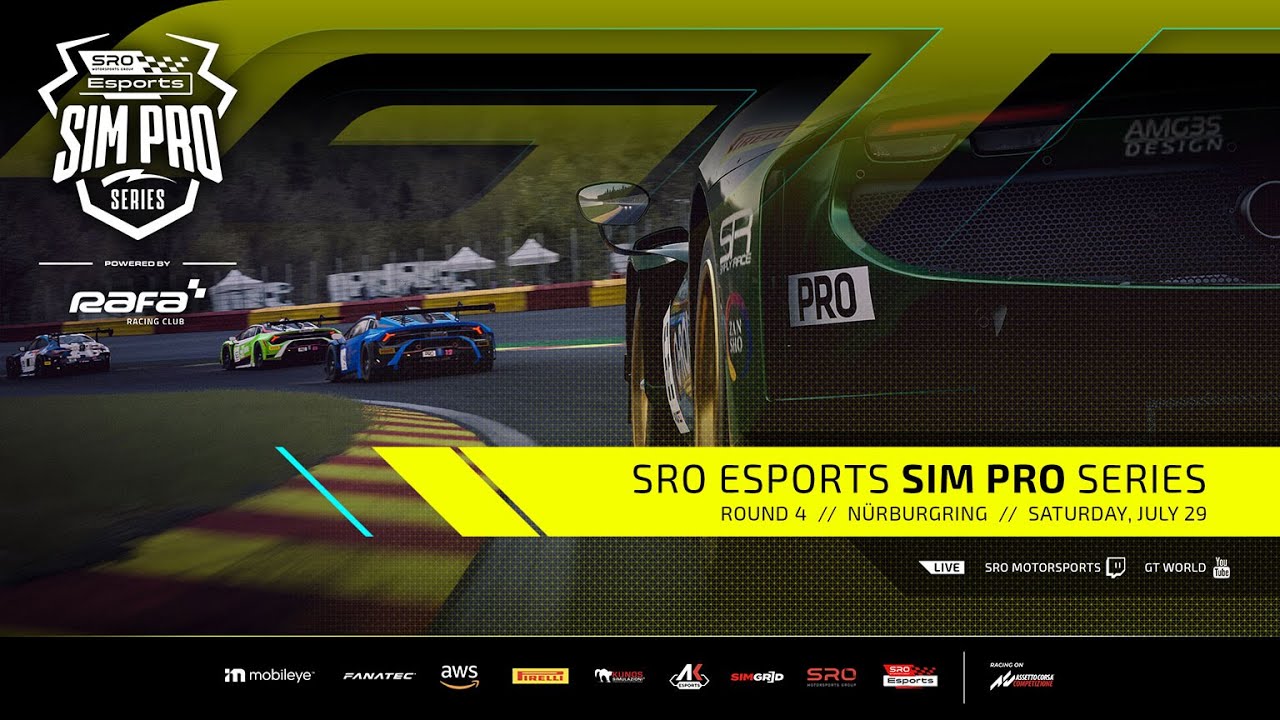 LIVE SRO Esports SIM Pro Series Powered by RAFA Racing Club, Round 4, Nürburgring