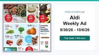 Aldi Weekly Ad (9/30/26 - 10/6/26) Best Deals