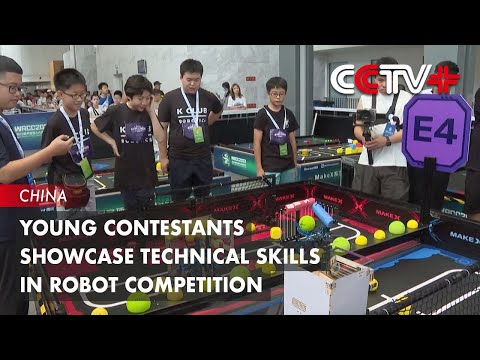 Young Contestants Showcase Technical Skills in Robot Competition in Beijing