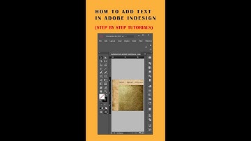How To Add Text  in Adobe InDesign #shorts #youtubeshorts #AdobeIndesign #interactivedocuments