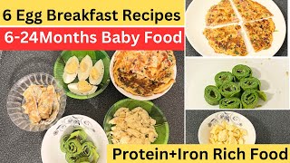 6 egg breakfast recipes for babies || 6-1year+baby food||egg recipes for babies| egg breakfast ideas