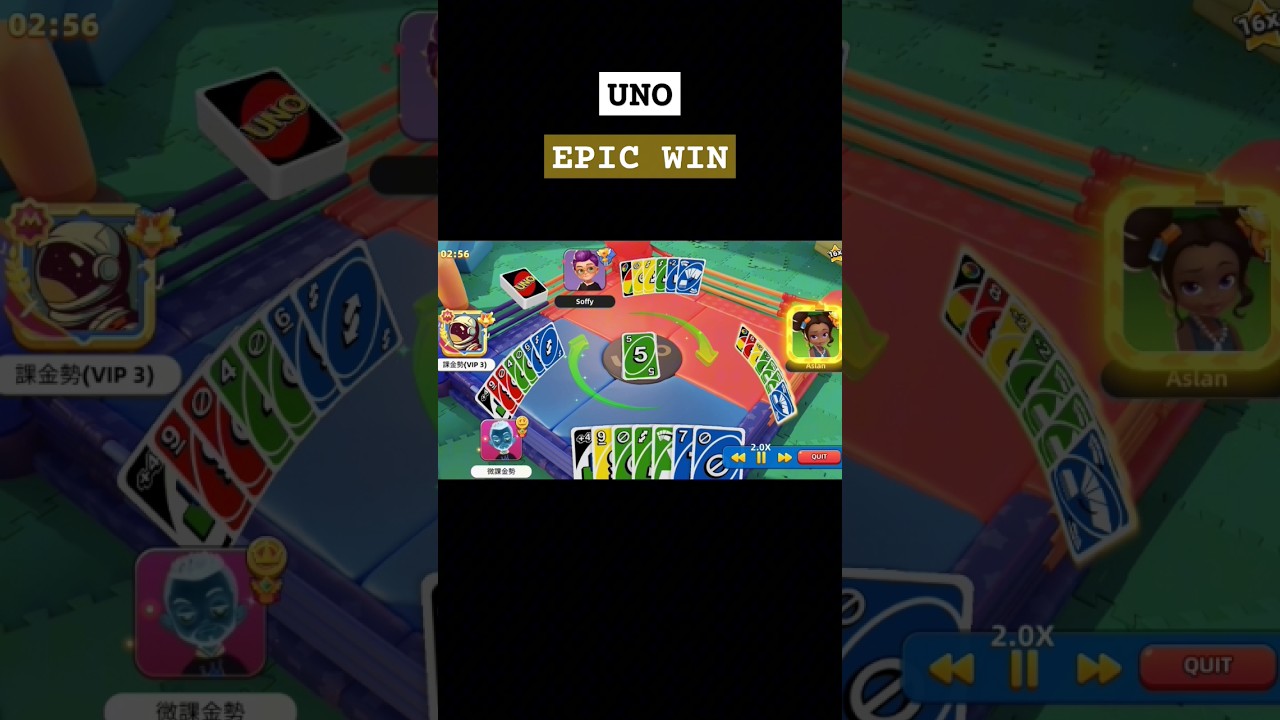 UNO! MOBILE | SIDE 2 SIDE 100K EPIC WIN 🤩