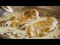 Creamy Garlic Mushrooms with Chicken Breast Recipe
