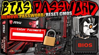 How To Bypass/Remove Motherboard BIOS Password! Clear CMOS And All Settings! Desktop & Laptop!