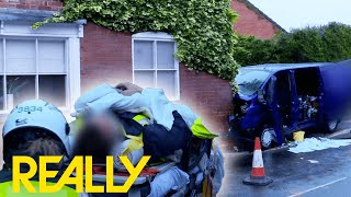Van Crashes Into The Side of A House | Cops UK: Bodycam Squad