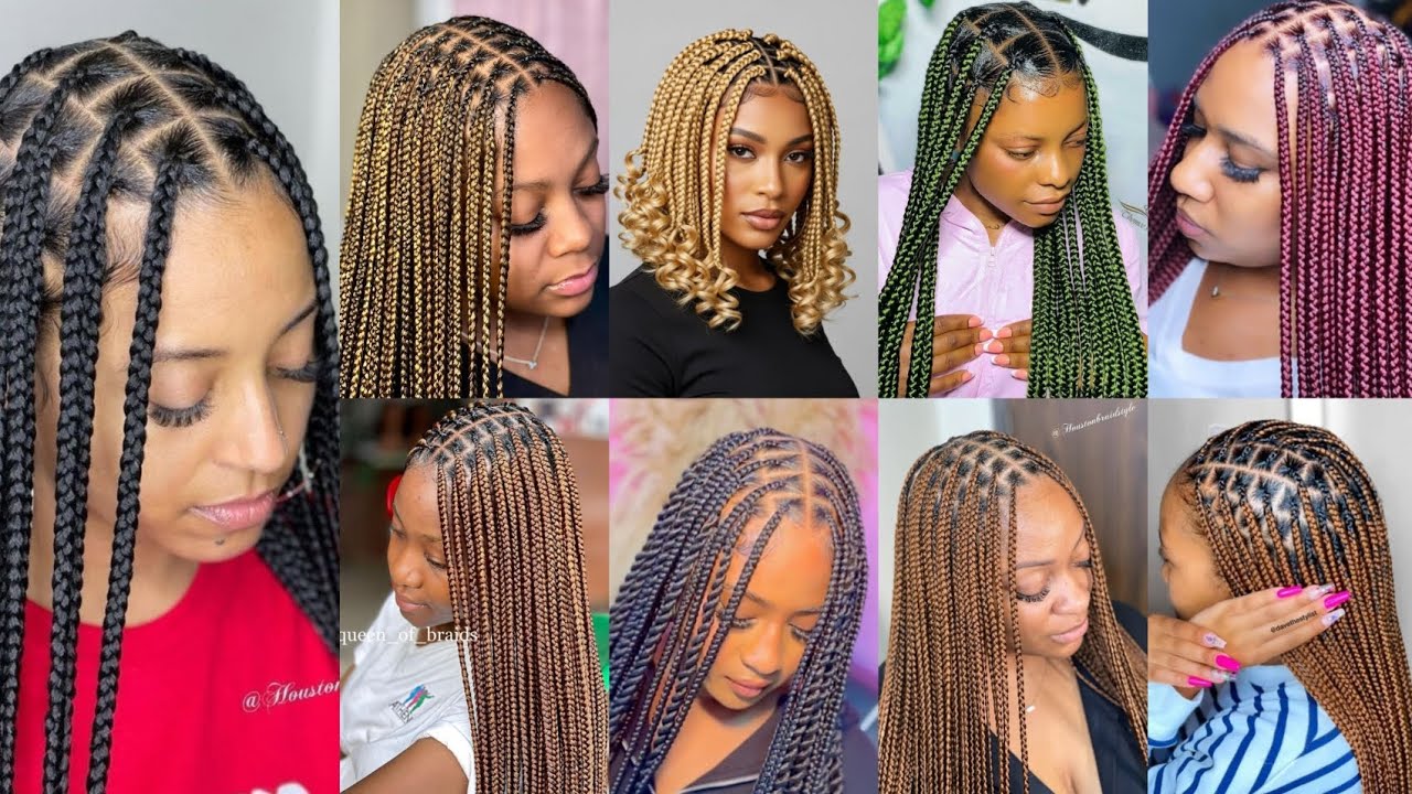 Flawless Knotless Box Braids Hairstyles for Black Women 