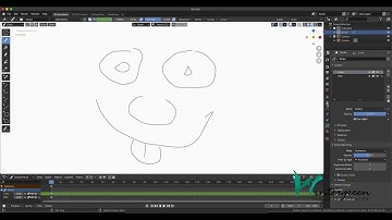 A quick animation with build modifier in Blender!