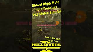 #helldivers2 #todayilearn Shoven can actually dig a hole? #gaming #tutorial #discovery #meleebuild