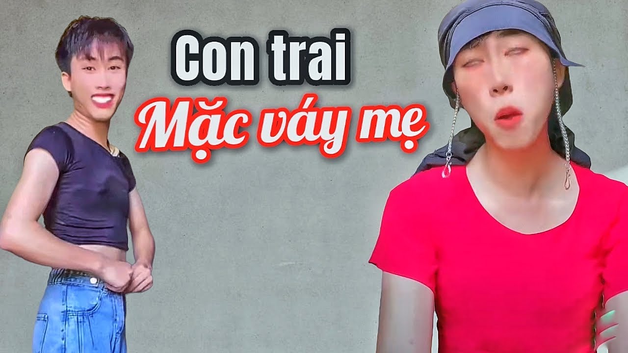 Con trai mặc đồ con gái - con trai mặc váy #3 | Bảo... - youtube