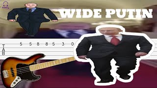 Wide Putin walking Meme [Bass Tabs Tutorial]