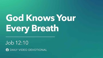 God Knows Your Every Breath | Job 12:10 | Our Daily Bread Video Devotional