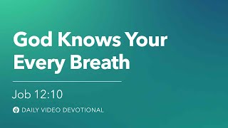 God Knows Your Every Breath | Job 12:10 | Our Daily Bread Video Devotional