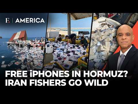 iPhone Loot?Iranian Fishers Scramble for Luxury Goods After Ship Sinks in Hormuz | Firstpost America