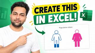 How to Create a Male & Female Infographic Chart in Excel | Excel Data Visualization