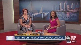 Parents in Action: School week routine
