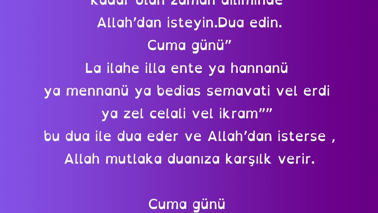 Cuma günü 80 salevat getirenin, 80 yıll