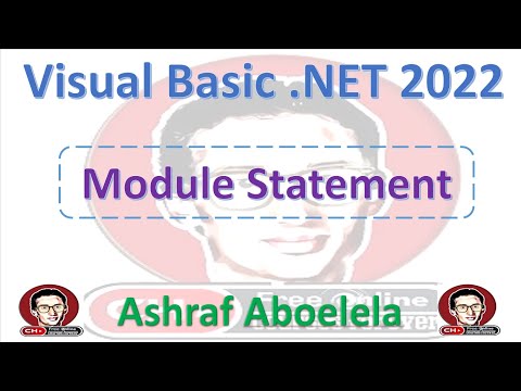 Visual Basic  Net 2022  16  Module Statement