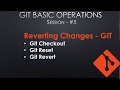 DevOps | Git Revert, Reset, Checkout | git tutorial for beginners | git tutorial | Git Undo Changes