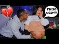 BEING INSECURE WHILE PREGNANT TO SEE HOW MY BOYFRIEND REACTS!