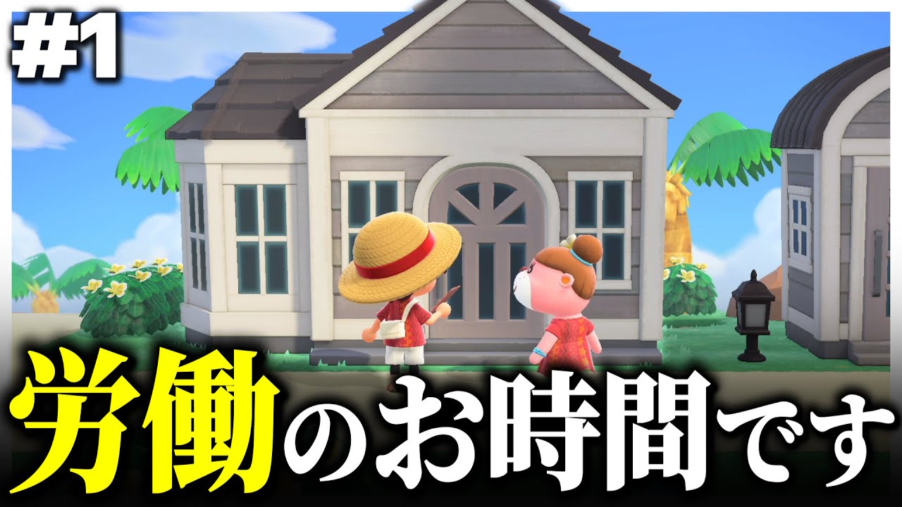 【あつ森#1】0から始めた男による、家具を求めて労働生活【あつまれどうぶつの森】