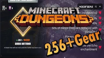 Minecraft Dungeon : Mission Almost Impossible(Get Power Level 256+ Gear)