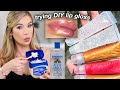 I Tried Making My Own LIP GLOSS with VASELINE! *VIRAL DIY TESTED*