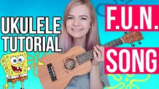 Spongebob FUN - EASY UKULELE TUTORIAL YouTube