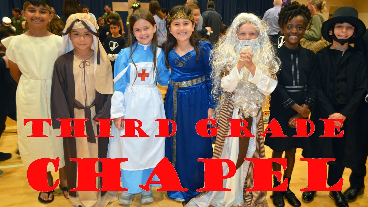 Third Graders Honor Heroes | The King's Academy | Elementary Chapel Assembly