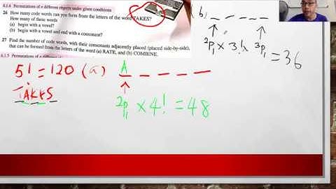Online Classroom Series: Add Maths Form 5 Permutations (Part 2) 04 May