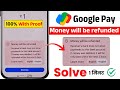 Receiver's bank does not allow payments to this bank account. | Money will be refunded problem g pay