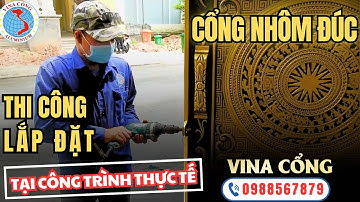 CỔNG NHÔM ĐÚC ĐẸP VI NA CỔNG