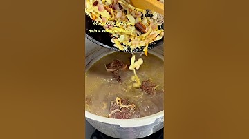Menu Musim Hujan : Sup Tulang Tumis Darat