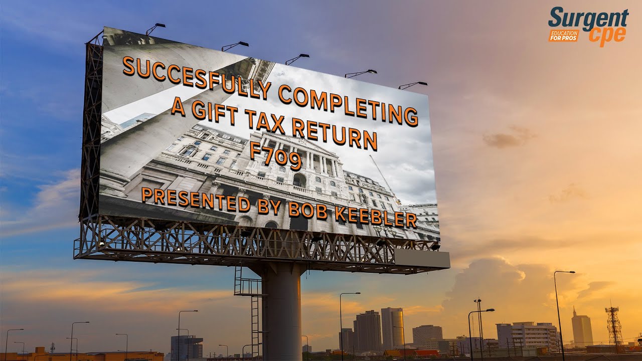 Successfully Completing A Gift Tax Return Form 709 F709 YouTube Successfully Completing A Gift Tax Return Form 709 F709 YouTube