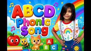A for Apple 🍎 B for Ball 🏀 | Fun ABC Phonics Song #aforapple #rhymesforkids #abcd #abcsong