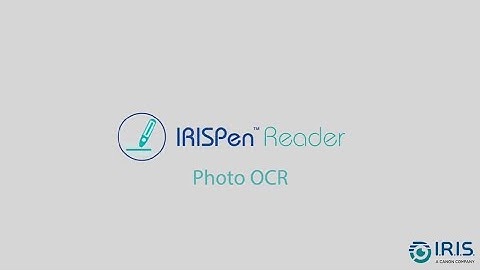 IRISPen Reader 8 -- How to scan a text with the Photo OCR