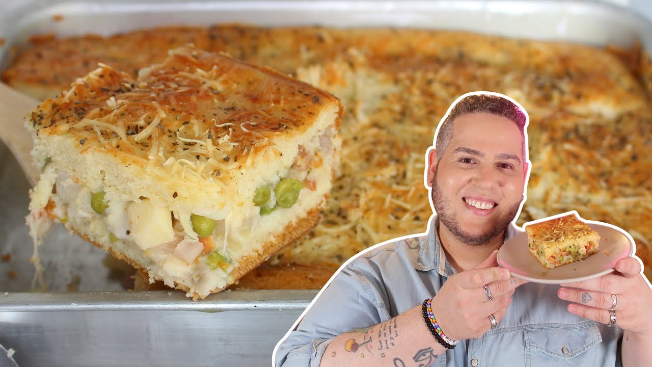 TORTA FOFINHA COM VEGETAIS - RECEITAS QUE AMO