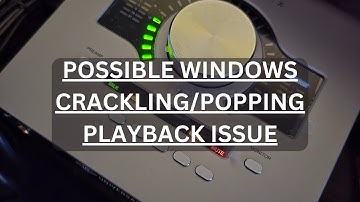 Universal Audio Apollo Twin X Gen 2 | Possible Fix For Windows Crackling/Popping Audio Playback