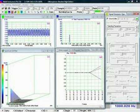 40s 1kHz Linear Amplitude Sweep with Waterfall Plot