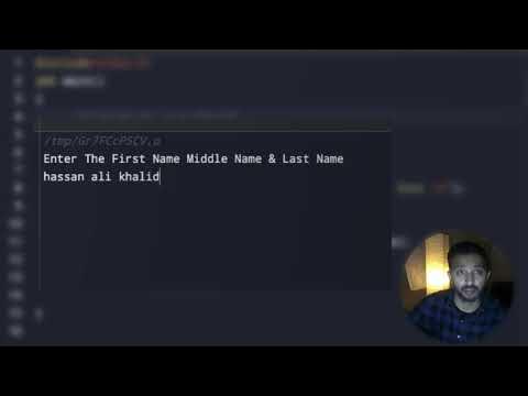Lecture 4: Write a C Program to Convert a Person's Name in Abbreviated ...