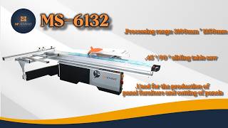 Chip‑Free Bevel Cutting|Heavy‑Duty Panel Saw With Independent Scoring Saw System