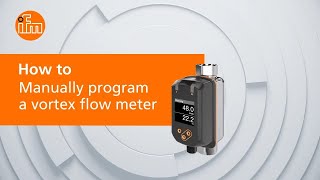 How to manually program a vortex flow meter