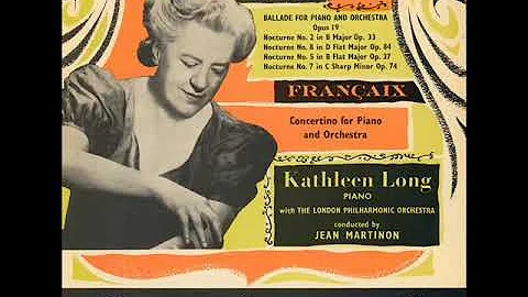 Kathleen Long plays Francaix Concertino